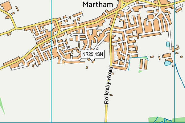 Martham Recreation Ground map (NR29 4SN) - OS VectorMap District (Ordnance Survey)