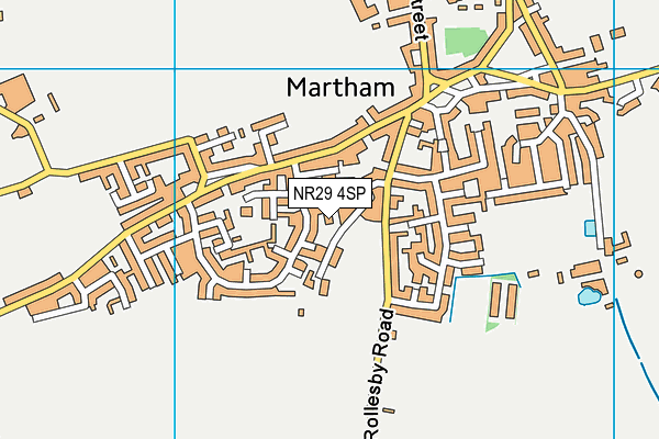 NR29 4SP map - OS VectorMap District (Ordnance Survey)