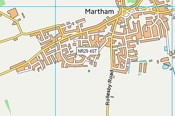 NR29 4ST map - OS VectorMap District (Ordnance Survey)