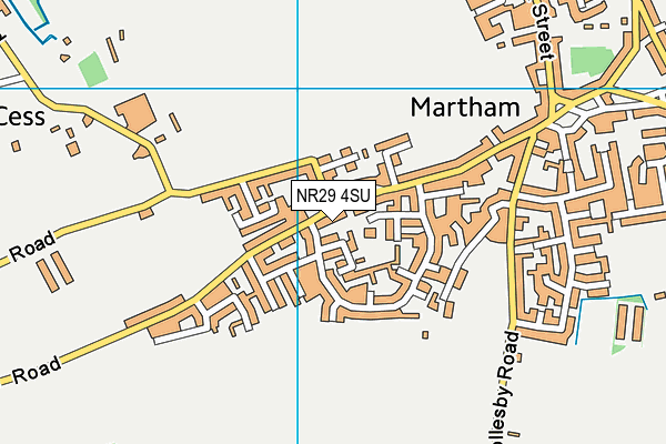 NR29 4SU map - OS VectorMap District (Ordnance Survey)