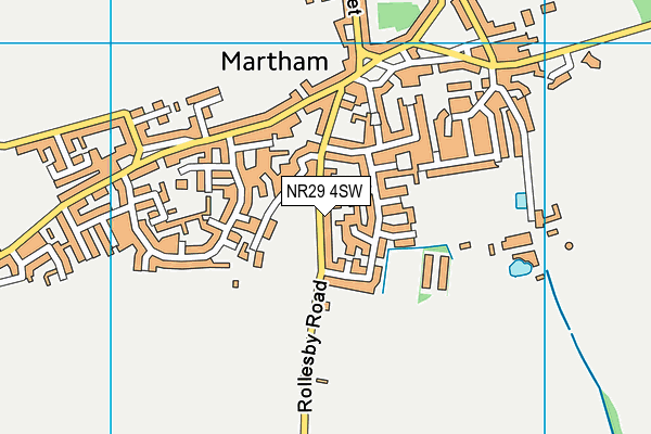 NR29 4SW map - OS VectorMap District (Ordnance Survey)