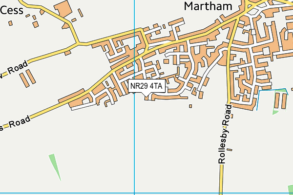 NR29 4TA map - OS VectorMap District (Ordnance Survey)