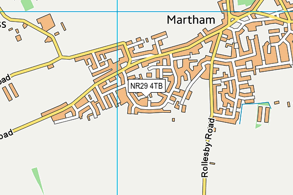 NR29 4TB map - OS VectorMap District (Ordnance Survey)