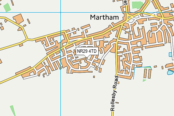NR29 4TD map - OS VectorMap District (Ordnance Survey)