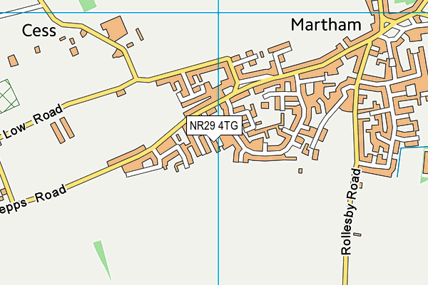 NR29 4TG map - OS VectorMap District (Ordnance Survey)