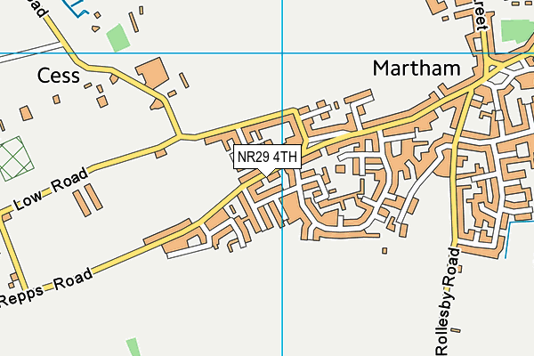 NR29 4TH map - OS VectorMap District (Ordnance Survey)