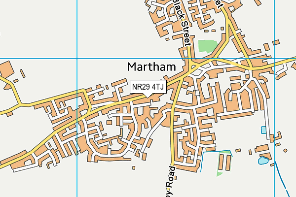 NR29 4TJ map - OS VectorMap District (Ordnance Survey)