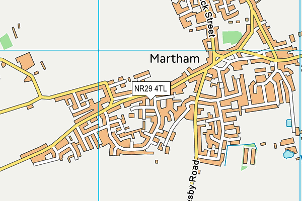 NR29 4TL map - OS VectorMap District (Ordnance Survey)