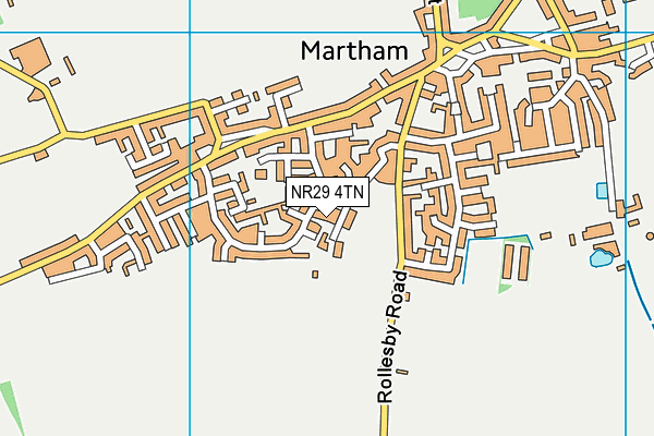 NR29 4TN map - OS VectorMap District (Ordnance Survey)