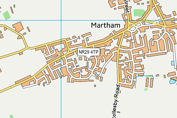 NR29 4TP map - OS VectorMap District (Ordnance Survey)