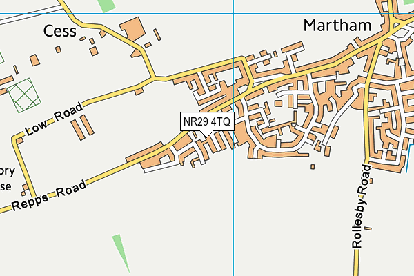 NR29 4TQ map - OS VectorMap District (Ordnance Survey)