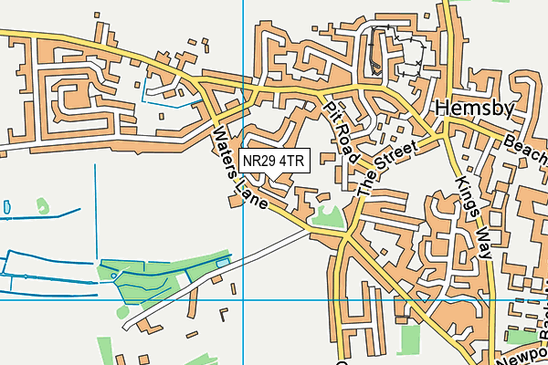 NR29 4TR map - OS VectorMap District (Ordnance Survey)