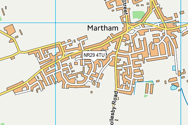 NR29 4TU map - OS VectorMap District (Ordnance Survey)