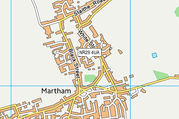 NR29 4UA map - OS VectorMap District (Ordnance Survey)