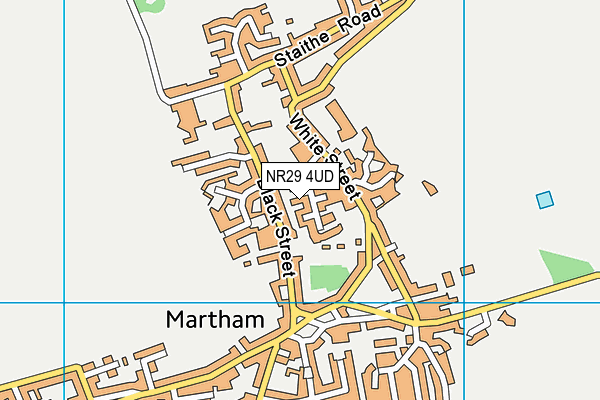 NR29 4UD map - OS VectorMap District (Ordnance Survey)