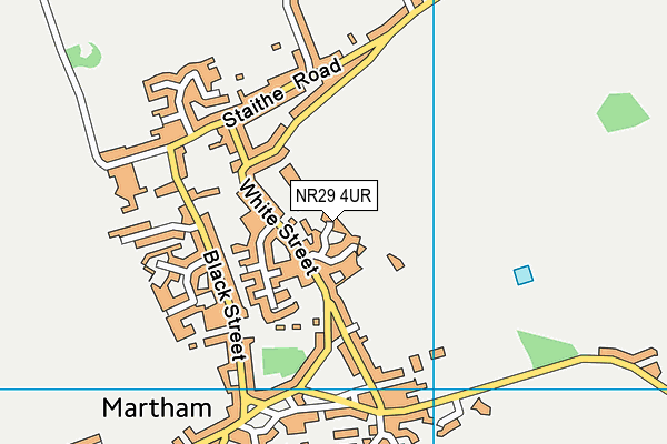 NR29 4UR map - OS VectorMap District (Ordnance Survey)