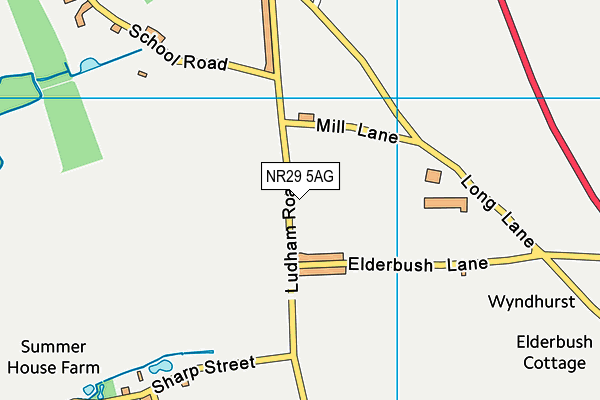 Catfield Recreation Ground map (NR29 5AG) - OS VectorMap District (Ordnance Survey)