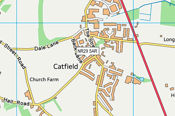 NR29 5AR map - OS VectorMap District (Ordnance Survey)