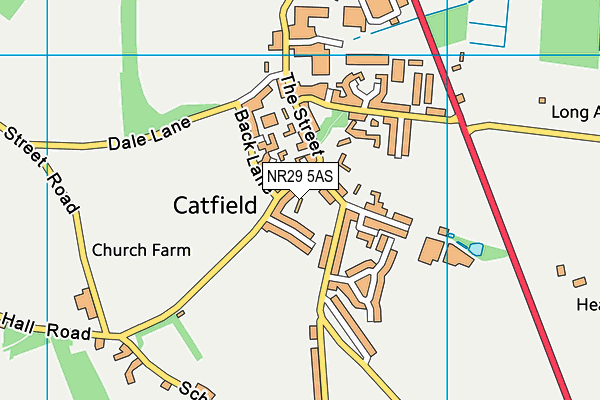 NR29 5AS map - OS VectorMap District (Ordnance Survey)