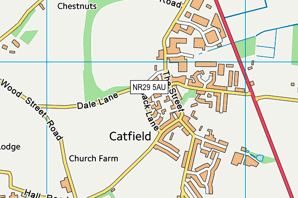 NR29 5AU map - OS VectorMap District (Ordnance Survey)