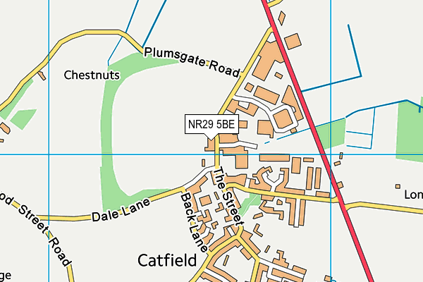 NR29 5BE map - OS VectorMap District (Ordnance Survey)