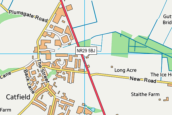 NR29 5BJ map - OS VectorMap District (Ordnance Survey)