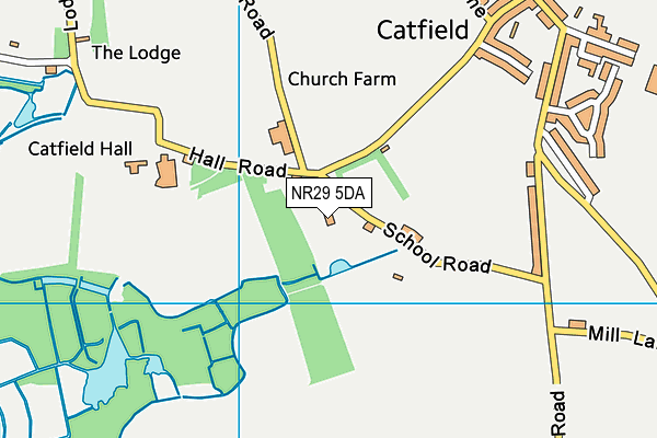 Catfield Voluntary Controlled CofE Primary School map (NR29 5DA) - OS VectorMap District (Ordnance Survey)