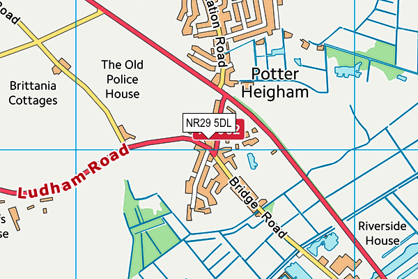 NR29 5DL map - OS VectorMap District (Ordnance Survey)