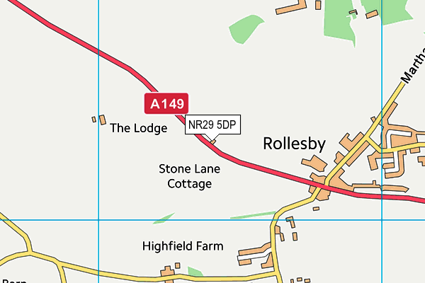 NR29 5DP map - OS VectorMap District (Ordnance Survey)