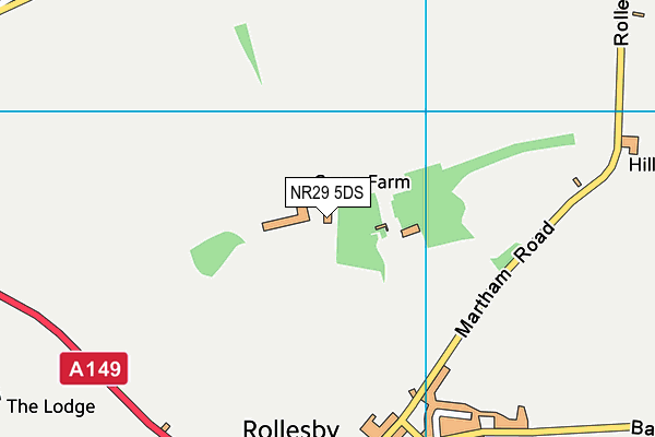 NR29 5DS map - OS VectorMap District (Ordnance Survey)