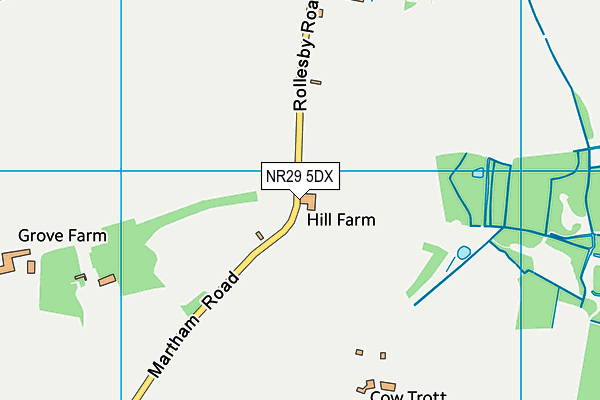 NR29 5DX map - OS VectorMap District (Ordnance Survey)