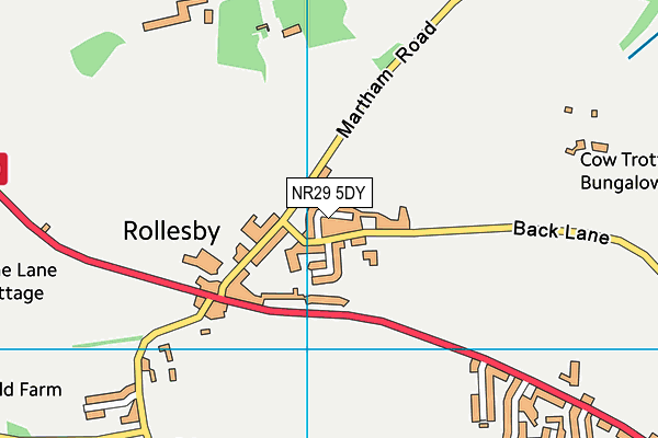 NR29 5DY map - OS VectorMap District (Ordnance Survey)