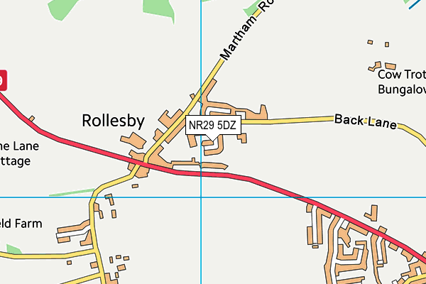 NR29 5DZ map - OS VectorMap District (Ordnance Survey)