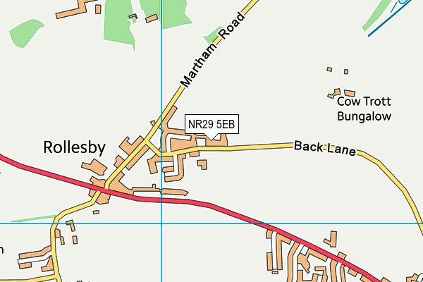 NR29 5EB map - OS VectorMap District (Ordnance Survey)