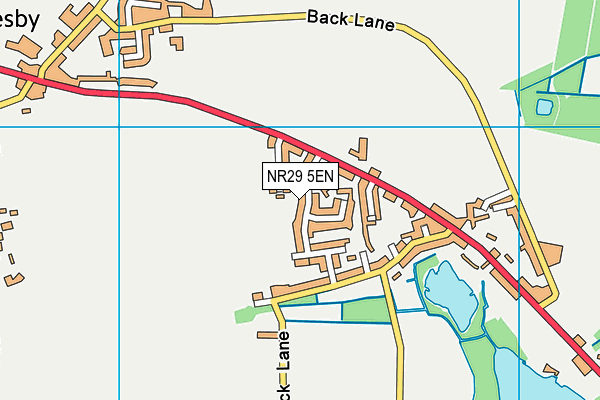 NR29 5EN map - OS VectorMap District (Ordnance Survey)