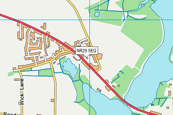 NR29 5EQ map - OS VectorMap District (Ordnance Survey)