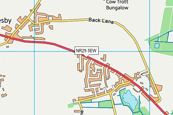 NR29 5EW map - OS VectorMap District (Ordnance Survey)