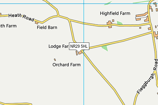 NR29 5HL map - OS VectorMap District (Ordnance Survey)