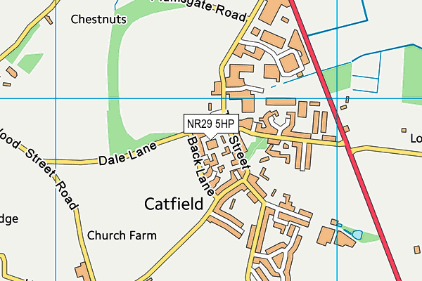 NR29 5HP map - OS VectorMap District (Ordnance Survey)