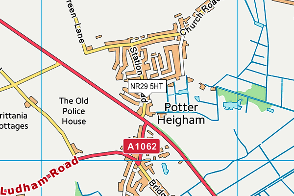 NR29 5HT map - OS VectorMap District (Ordnance Survey)