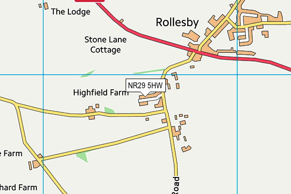 NR29 5HW map - OS VectorMap District (Ordnance Survey)