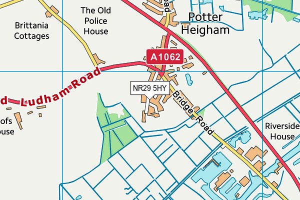 NR29 5HY map - OS VectorMap District (Ordnance Survey)