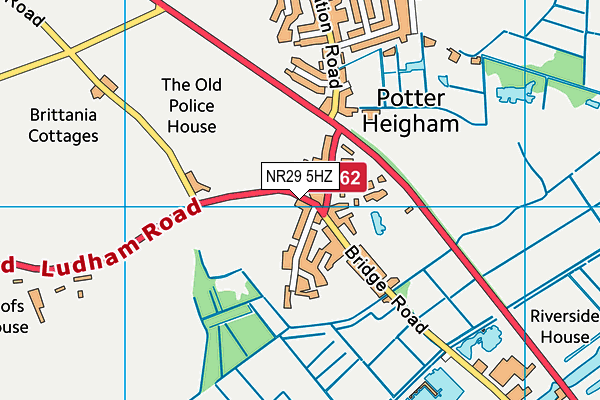 NR29 5HZ map - OS VectorMap District (Ordnance Survey)