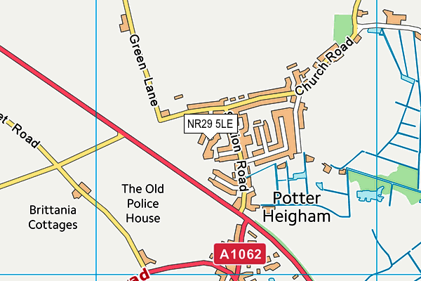 NR29 5LE map - OS VectorMap District (Ordnance Survey)