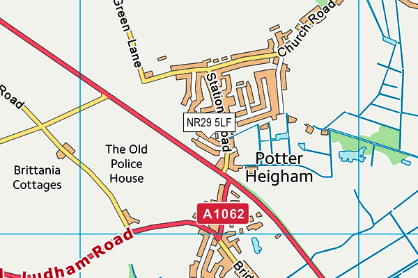 NR29 5LF map - OS VectorMap District (Ordnance Survey)