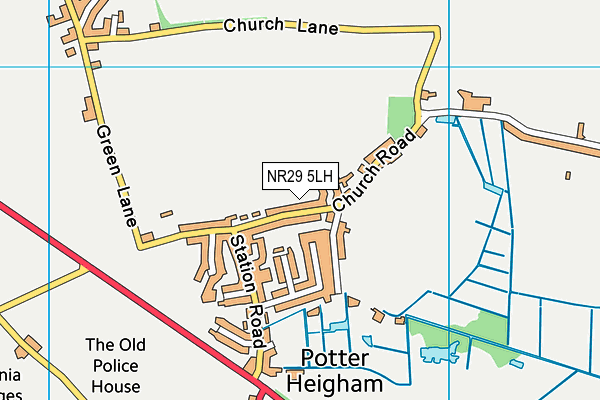 NR29 5LH map - OS VectorMap District (Ordnance Survey)