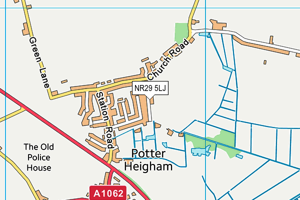 NR29 5LJ map - OS VectorMap District (Ordnance Survey)