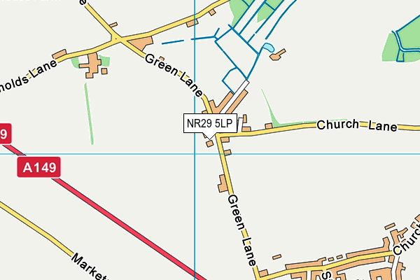 NR29 5LP map - OS VectorMap District (Ordnance Survey)