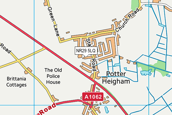 NR29 5LQ map - OS VectorMap District (Ordnance Survey)