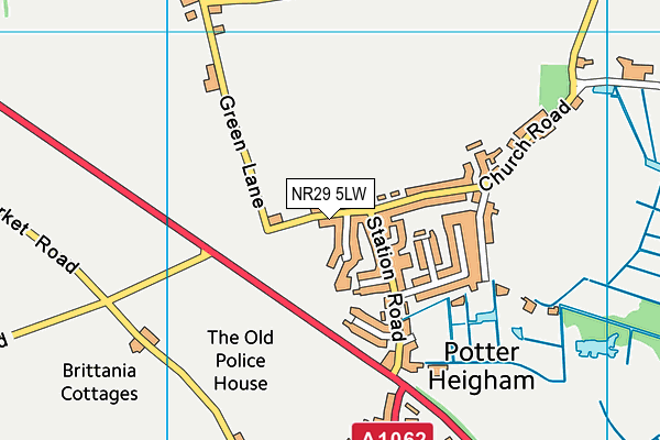 NR29 5LW map - OS VectorMap District (Ordnance Survey)